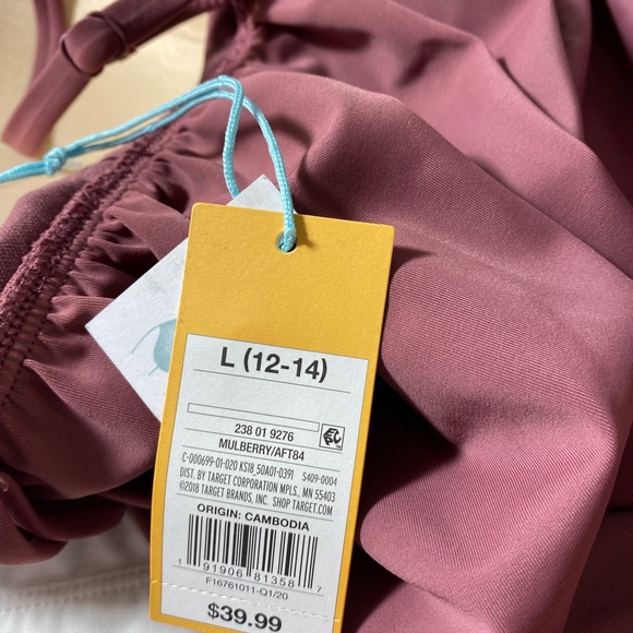 NWT Kona Sol swimsuit, one piece, mauve, size L - Picture 6 of 8